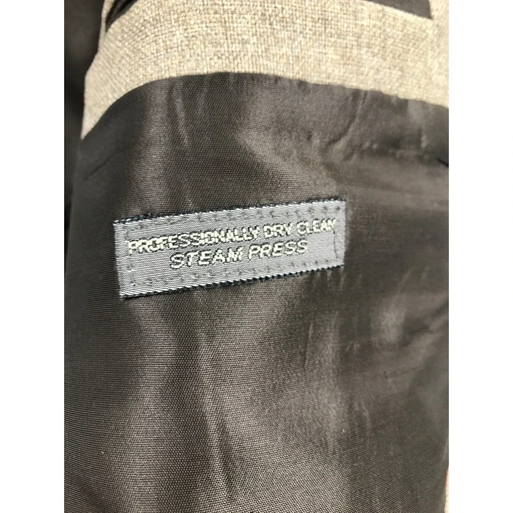 Vintage Levi's Blazer Sport Coat 42 Brown Wool 2 Button Single Vent Business 80s